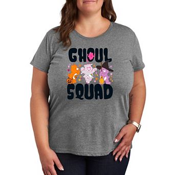 Plus Size Care Bears Halloween Ghoul Squad Graphic Tee