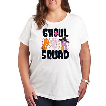 Plus Size Care Bears Halloween Ghoul Squad Graphic Tee