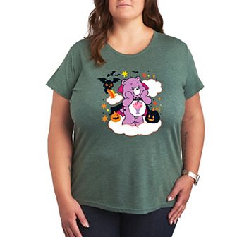 Plus Size Care Bears Halloween Graphic Tee