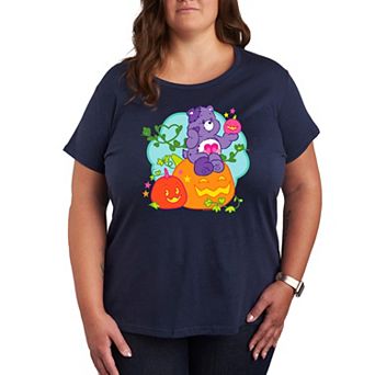Plus Size Care Bears Halloween Pumpkin Graphic Tee