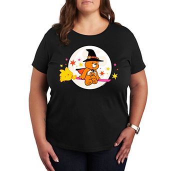 Plus Size Care Bears Halloween Witch Graphic Tee