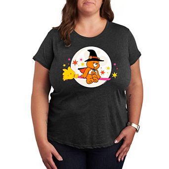 Plus Size Care Bears Halloween Witch Graphic Tee