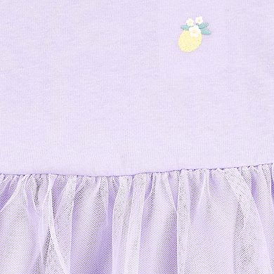 Toddler Girl Carter's 2-Piece Lemon Tulle Top & Leggings Set