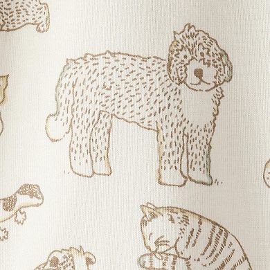 Baby Little Planet by Carter's 2-Piece Organic Cotton Pet Print Pajama Set