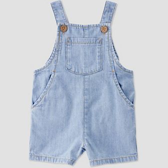 Baby Little Planet by Carter's Organic Cotton Chambray Shortall