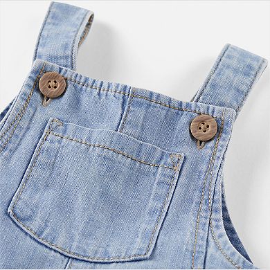 Baby Little Planet by Carter's Organic Cotton Chambray Shortall