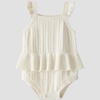 Baby Girl Little Planet by Carter's Organic Cotton Pointelle Tank Top Romper