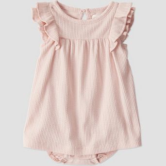 Baby Girl Little Planet by Carter's Organic Cotton Pointelle Romper