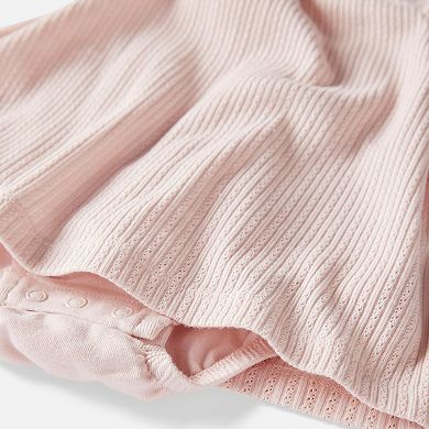 Baby Girl Little Planet by Carter's Organic Cotton Pointelle Romper