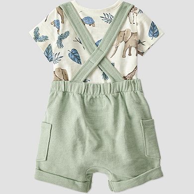 Baby Little Planet by Carter's 2-Piece Organic Cotton Shortall Set