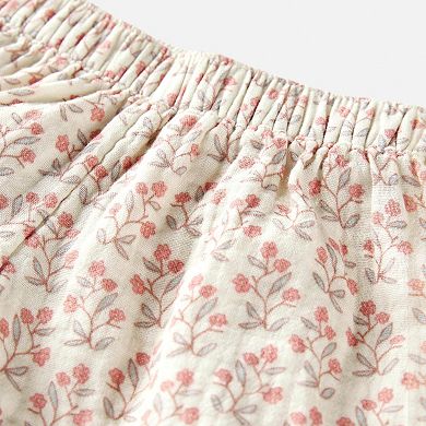 Baby Girl Little Planet by Carter's 2-Piece Organic Cotton Gauze Floral Top & Shorts Set