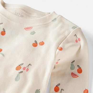 Toddler Girl Little Planet by Carter's 2-Piece Organic Cotton Fruit Print Pajama Set