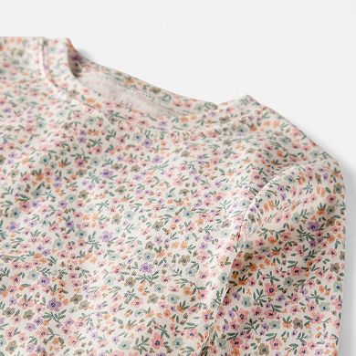 Toddler Girl Little Planet by Carter's 2-Piece Organic Cotton Floral-Print Pajama Set