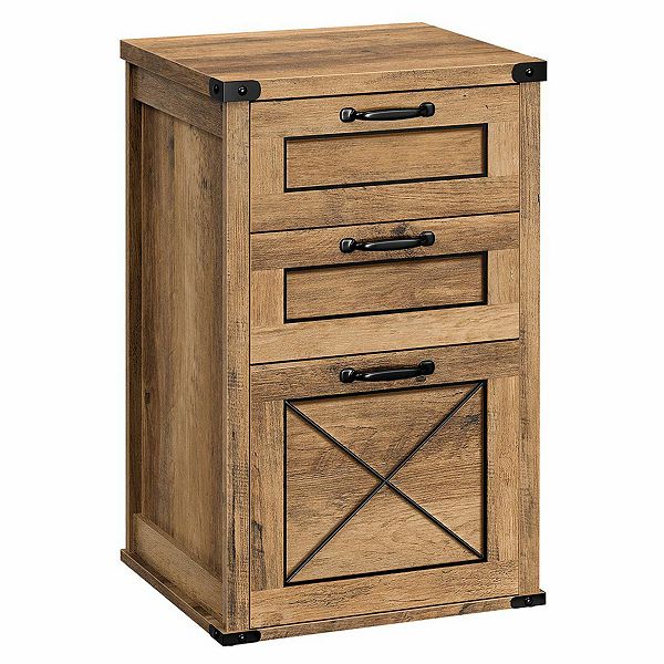 Modern Farmhouse Style Filing Cabinet With 3 Drawers, Printer Stand ...