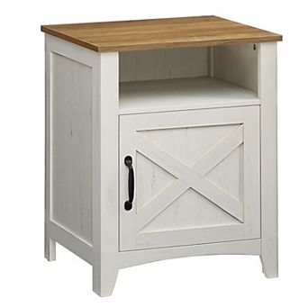 Nightstand with Cabinet and Compartment