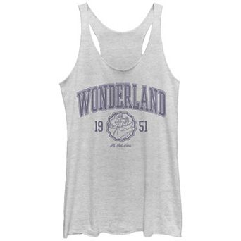 Disney's Alice In Wonderland Alice Collegiate Juniors' Racerback Tank Top