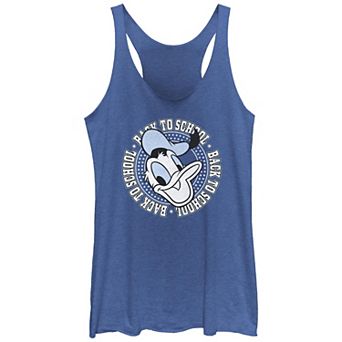 Disney's Donald Duck Back To School Juniors' Racerback Tank Top