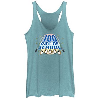 Juniors' Star Wars 100 Day Of School Racerback Tank Top