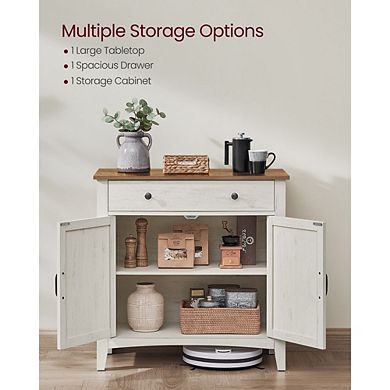 Classic Wooden Buffet Cabinet with Pull-Out Drawer - Dining Room Storage Solution