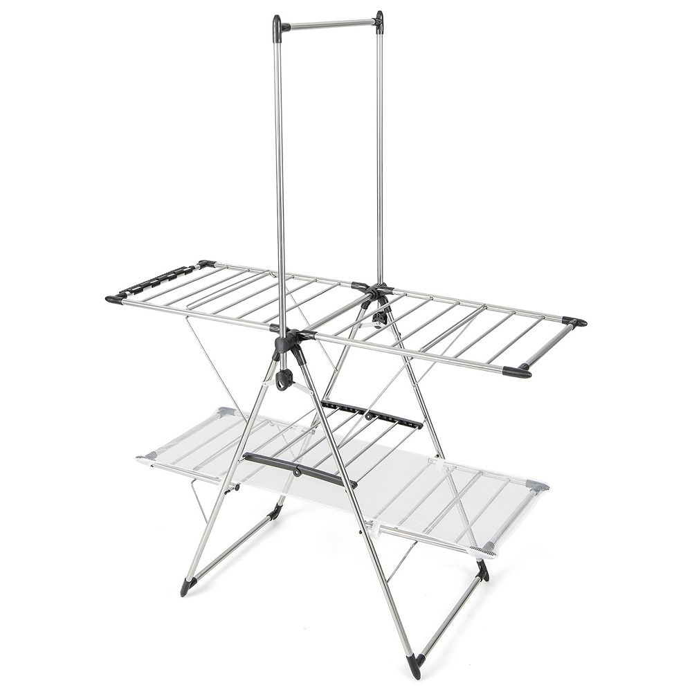 Four-Legged Clothes Drying Rack Foldable, Portable Laundry Drying Rack