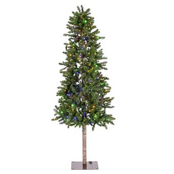 Gerson Magnificent 7-ft. Pre-Lit Alpine Tree with Dual Color LED Lights