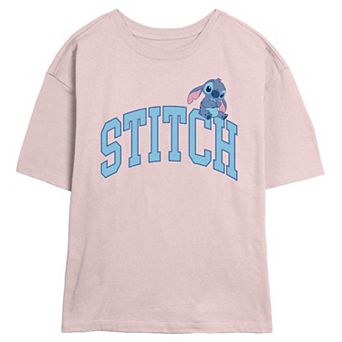 Disney's Lilo & Stitch Cute Stitch Juniors' Skimmer Graphic Tee