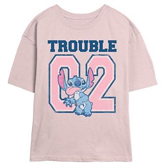 Disney's Lilo & Stitch Trouble 02 Juniors' Skimmer Graphic Tee