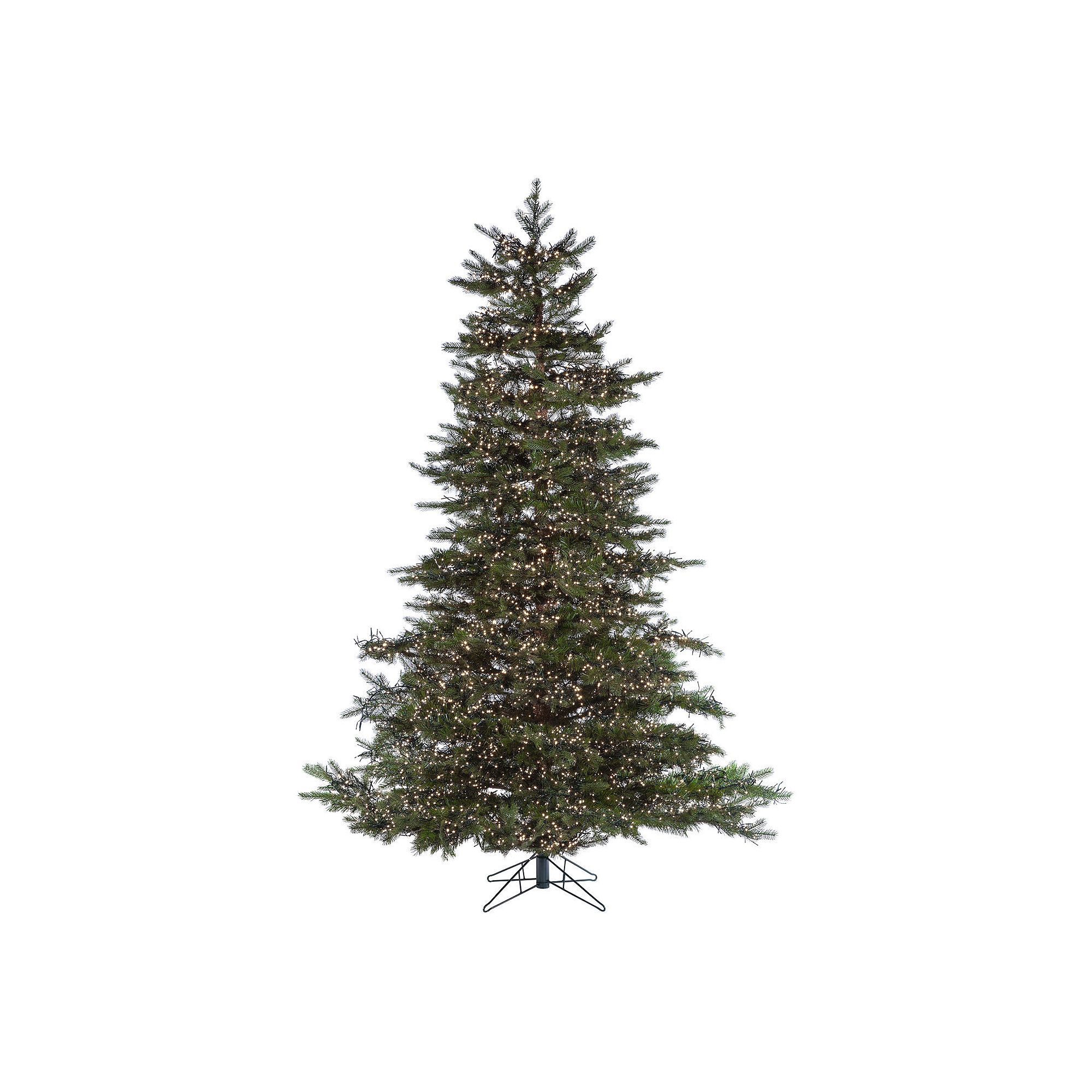 Gerson 6.5-ft. Pre-Lit LED Natural Cut Monaco Pine Tree, Green