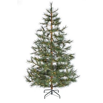 Gerson Grand 7.5 Foot Pre-Lit Hard Needle Tips Hinged Artificial Christmas Tree