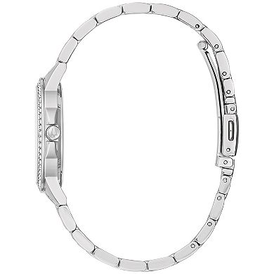 Bulova Women's Classic Stainless Steel Crystal Accent Dial and Bezel Bracelet Watch
