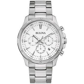 Bulova Men's Classic Stainless Steel Chronograph Bracelet Watch - 96B335