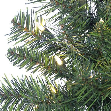 Gerson 7.5-ft. Pre-Lit LED Pop Up Fir Christmas Tree