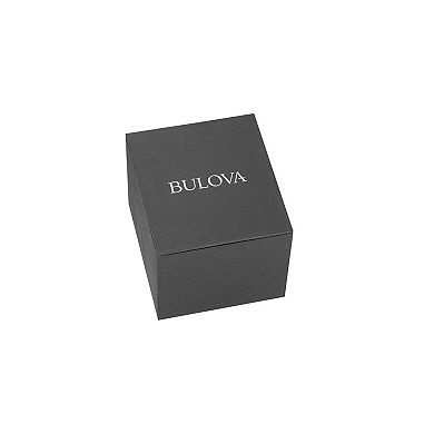 Bulova Men's Automatic Rose Gold Tone Stainless Steel Open Aperture Brown Leather Strap Watch