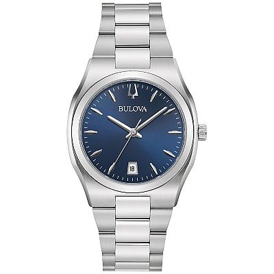 Bulova Blue Face Women\'s 34mm Stainless Watch Amazon.com: Bulova Ladies main image 3