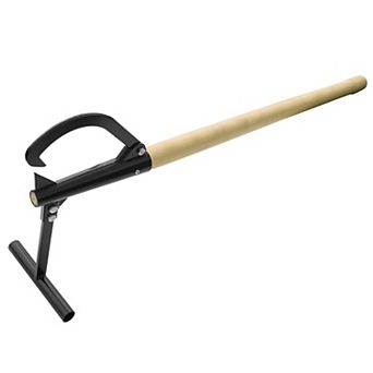 Earth Worth 48-inch Wood and Metal Log Splitter Tool Timberjack Log Lifter