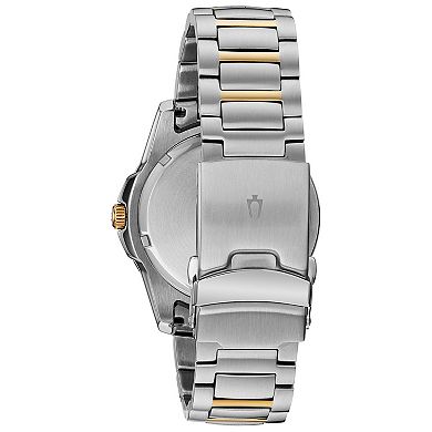 Bulova Men's Classic Sport Two-Tone Stainless Steel Blue Dial Bracelet Watch - 98B329