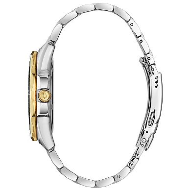 Bulova Men's Classic Sport Two-Tone Stainless Steel Blue Dial Bracelet Watch - 98B329