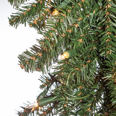 Gerson 3-Pack Pre-Lit Alpine Trees with Warm White LED Lights