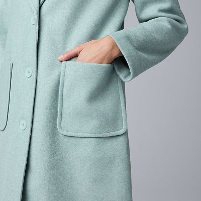 Women's Simply Vera Vera Wang Brushed Melton Coat