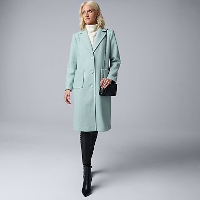 Women's Simply Vera Vera Wang Brushed Melton Coat