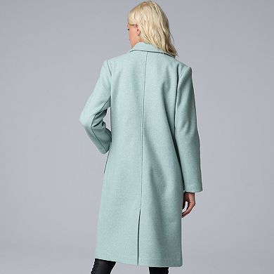 Women's Simply Vera Vera Wang Brushed Melton Coat