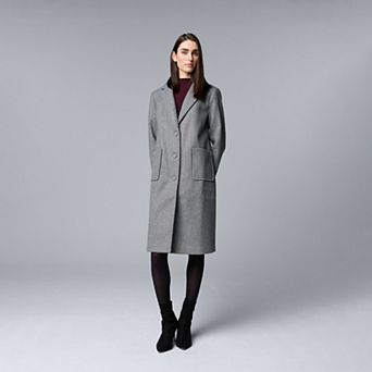 Women's Simply Vera Vera Wang Brushed Melton Coat