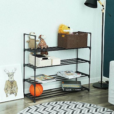 4-tier Shoe Rack Shoe Tower Shelf Storage Organizer