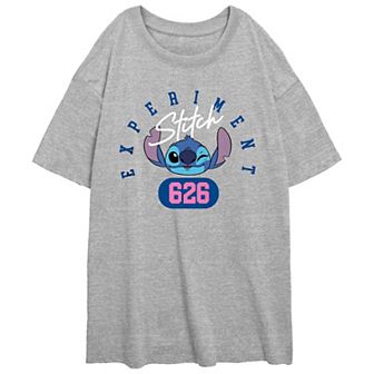 Disney's Lilo & Stitch Experiment 626 Stitch Juniors' Oversized Graphic Tee