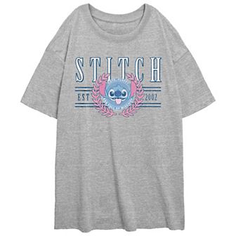 Disney's Lilo & Stitch Est. 2002 Juniors' Oversized Graphic Tee