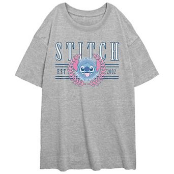 Disney's Lilo & Stitch Est. 2002 Juniors' Oversized Graphic Tee
