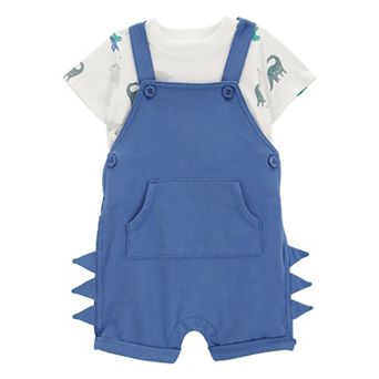 Baby Boy Carter's 2 pc Dinosaur Tee & Shortalls Set