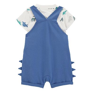 Baby Boy Carter's 2-Piece Dinosaur Tee & Shortalls Set