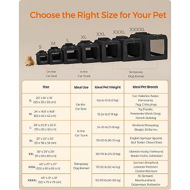 Collapsible Pet Carrier, Oxford Fabric, Mesh, Metal Frame, With Handle, Storage Pockets