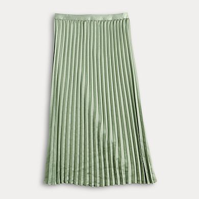 Women's LC Lauren Conrad Pleated Pull-On Midi Skirt